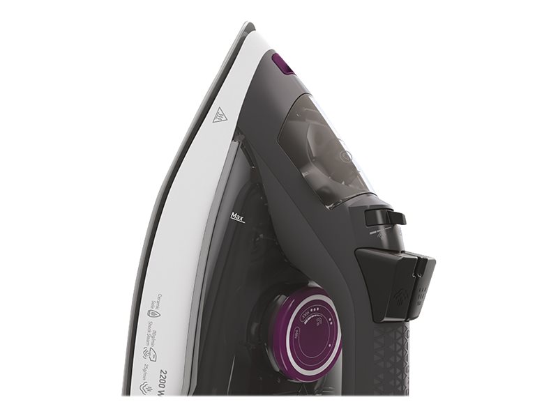 Grundig SI 4850 Dampfbügeleisen 2200 W Keramik-Bügelsohle Weiß/Grau/Violett