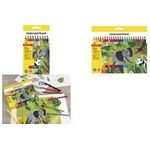 EBERHARD FABER Dreikant-Buntstift COLORI Jumbo, 24er Etui dreieckig, dick, Minenstärke: 5 mm, bruchfeste Mine, - 1 Stück (511425)