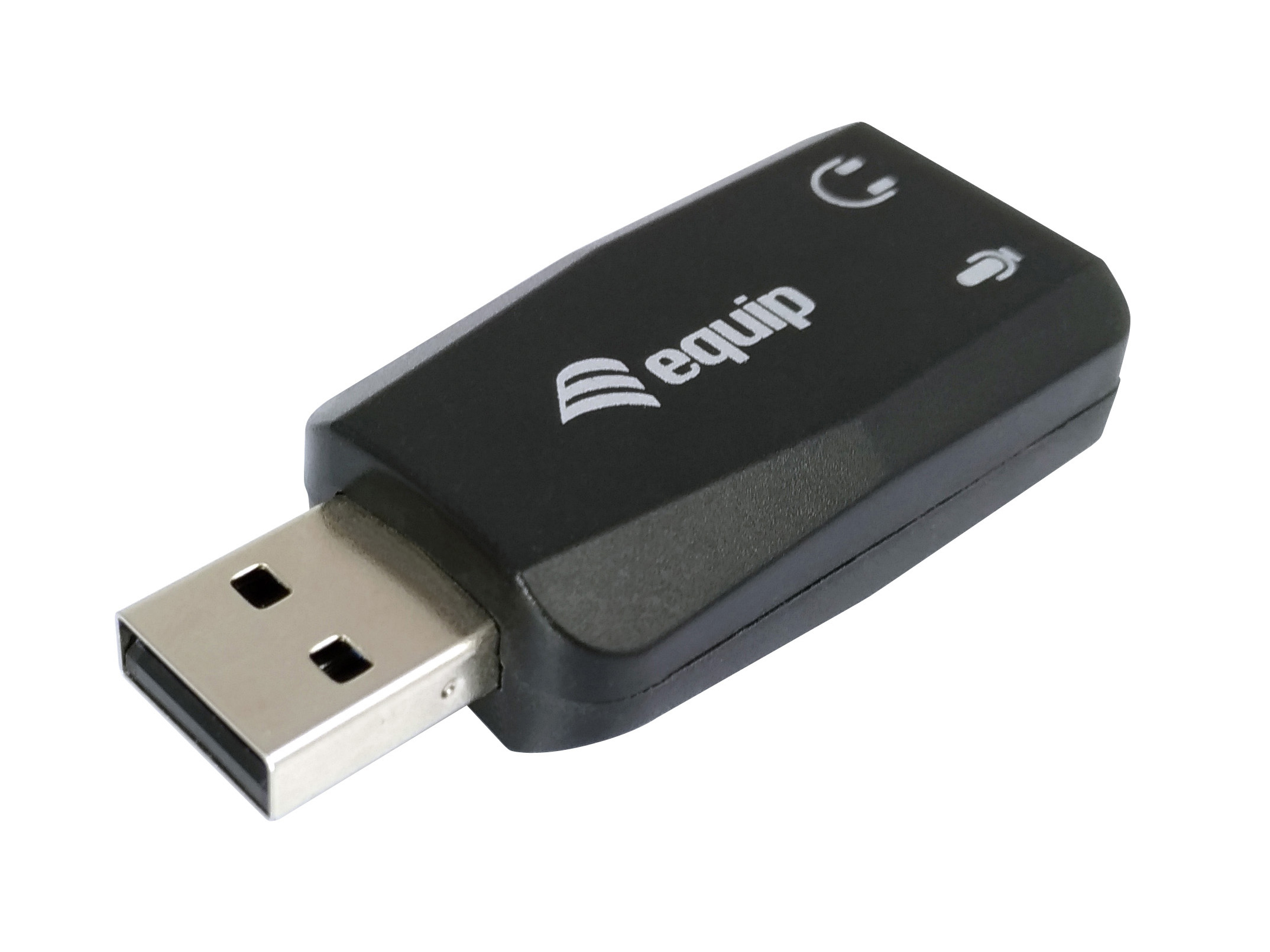 Equip USB Audio Adapter Externe Soundkarte USB 2.0 Stereo Schwarz