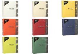 PAPSTAR Lunch-Servietten, 330 x 330 mm, 3-lagig, nektarine 1/4 Falz, Tissue, eingeschweißt - 1 Stück (89627)