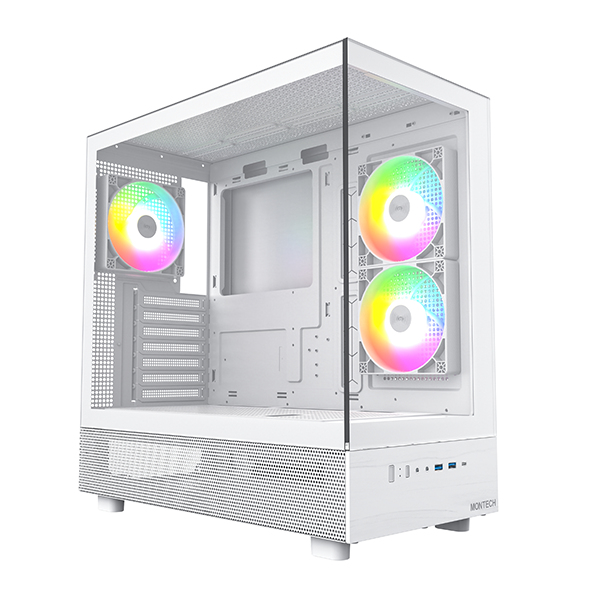 MONTECH XR Midi-Tower Tempered Glass Weiß
