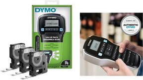 DYMO LabelManager 160 Value Pack mit 3 D1-Bänder 12mm Qwertz (2142992)