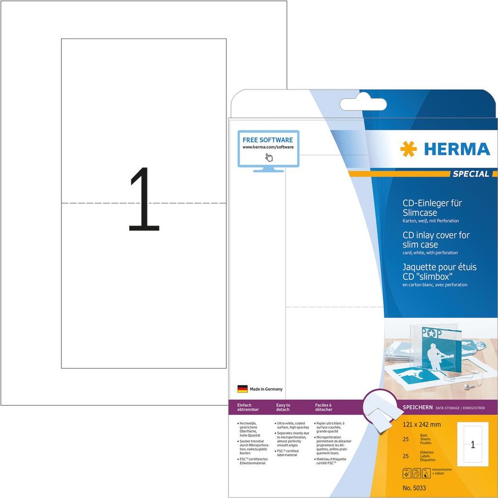 HERMA Special High White (5033)