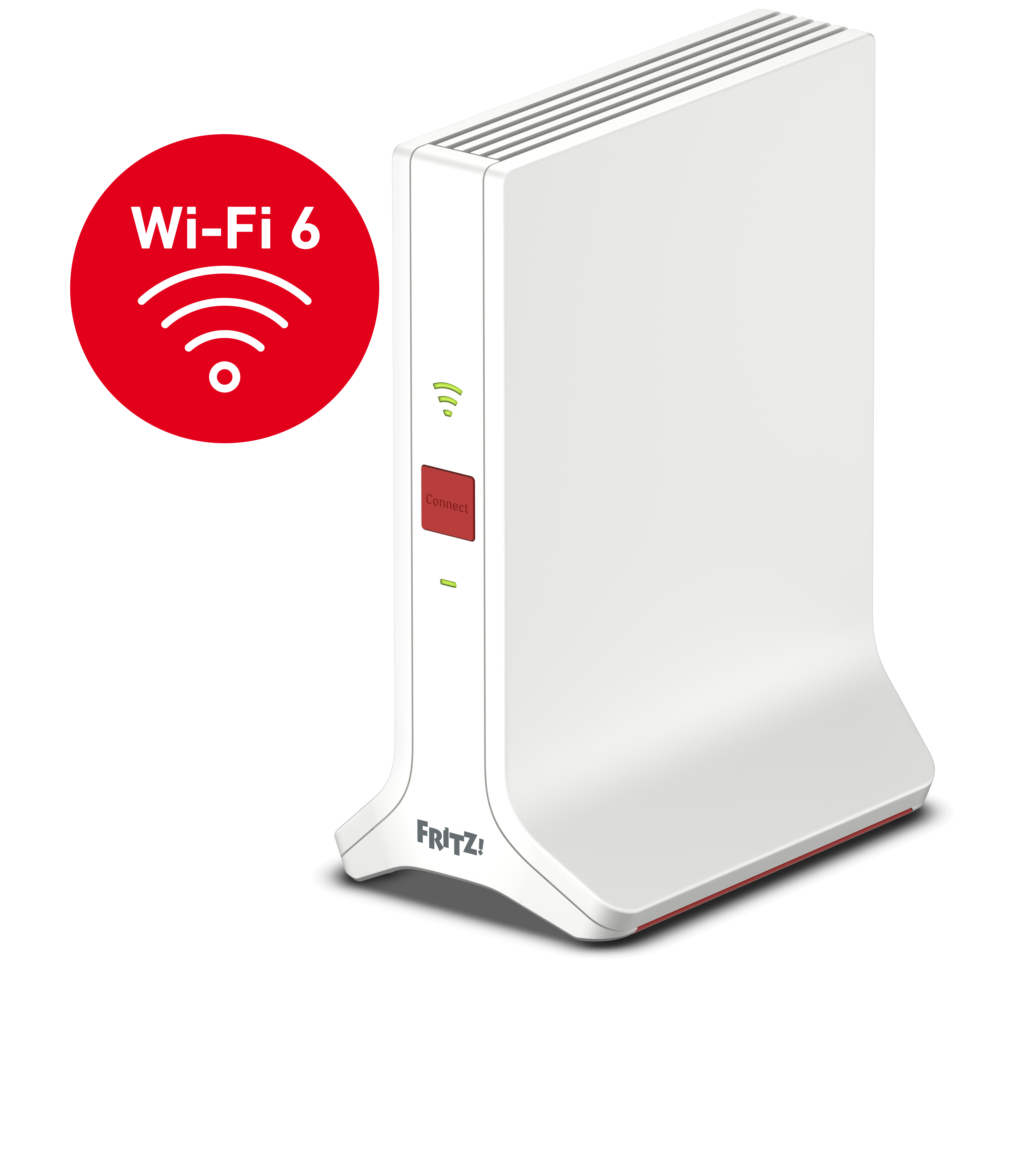FRITZ! Repeater 3000 AX Tri-Band WLAN-Repeater Wi-Fi 6 Weiß/Rot