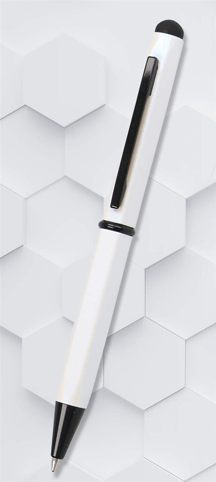 ONLINE Kugelschreiber Hexagon Stylus weiß, Schreibfarbe: blau, 1 St. (21031/3D)