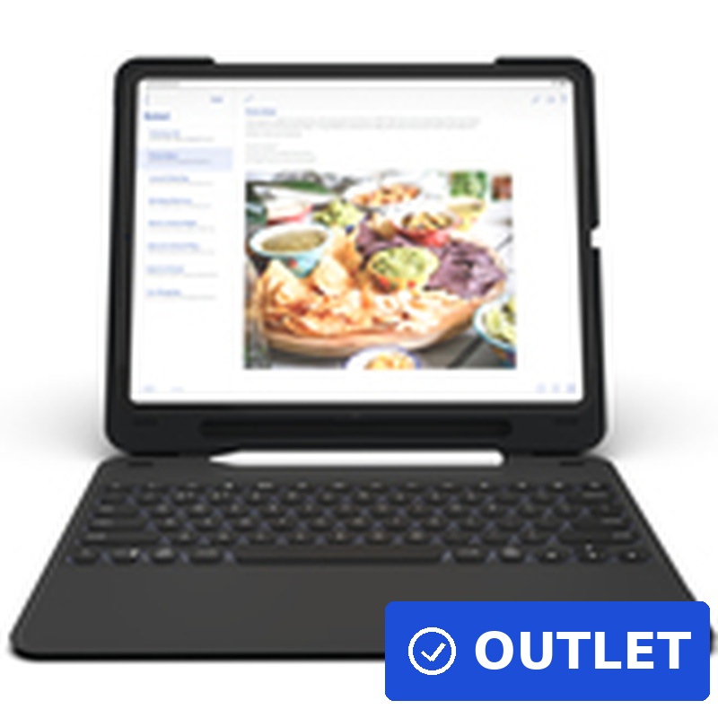 ZAGG Slim Book Go QWERTZ Deutsch Schwarz Bluetooth (103302329) (B-Ware)