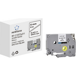 Schriftband Renkforce RF-LT-BTZe211 Kompatibel ersetzt Brother TZe-211 6 mm Bandfarbe: Weiß Schriftfarbe: Schwarz 8 m (RF-6027804)