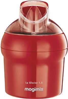 Magimix Glacier Gelkanister-Eismaschine 1,5 l Rot 15 W (11669)