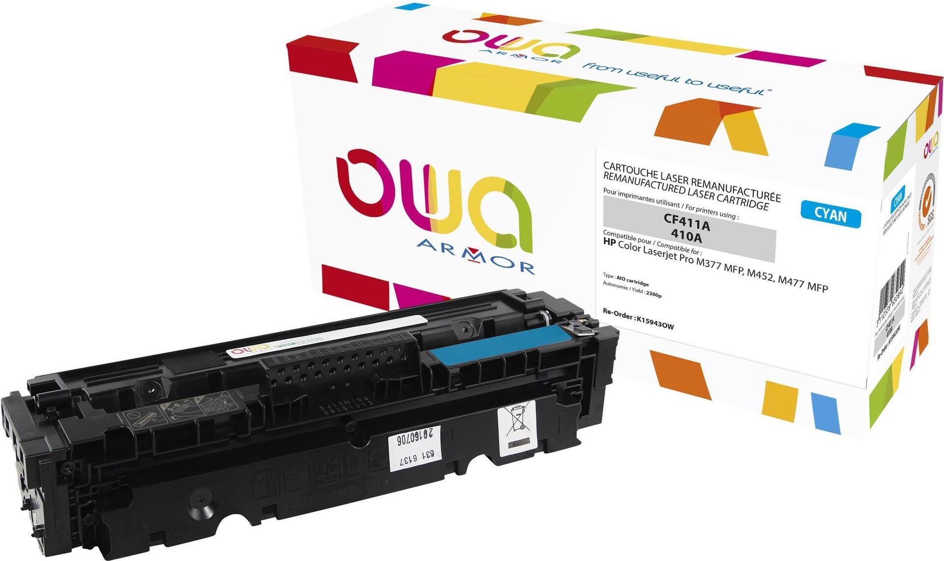 Armor K15943OW 2300Seiten Cyan Lasertoner & Patrone (K15943OW)