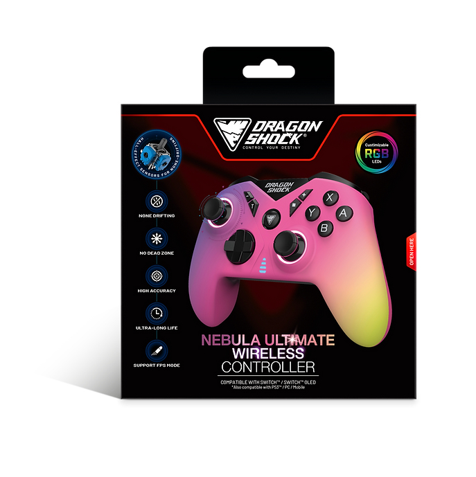 DragonShock Nebula Ultimate Bluetooth Gamepad Nintendo Switch Mehrfarbig