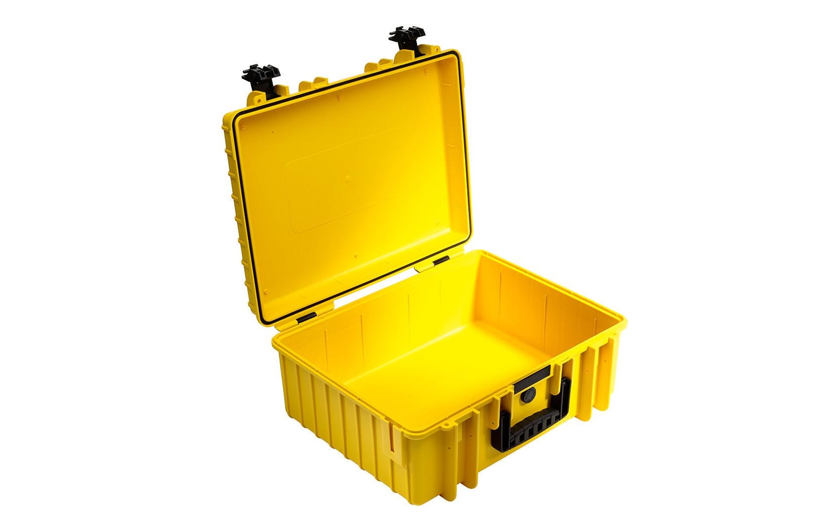 B&W International Type 6000 Transportbox 32,6 l inkl. Schaumstoff Gelb