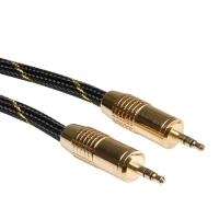 ROLINE GOLD 3,5mm Audio-Verbindungskabel Stecker / Stecker 10,0m (11.09.4289)