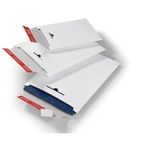 ColomPac Versandtasche mit Wiederverschluss, DIN A5 aus weißer Vollpappe, Wiederverschluss zum Retournieren - 20 Stück (CP 012.01)