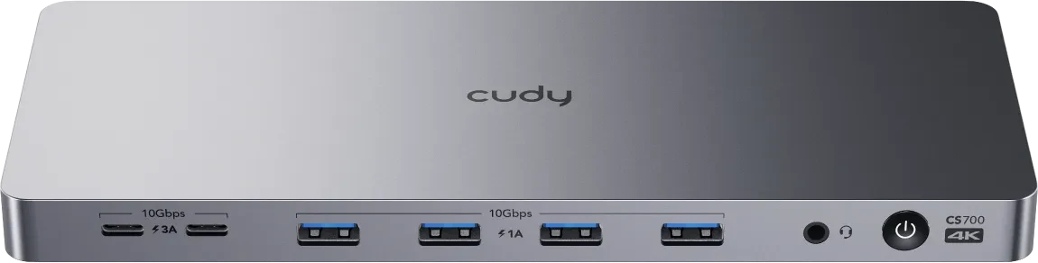 Cudy CS700 USB 3.2 Gen 2 Dual 4K 60Hz Display Docking Station 10Gbps 100W PD (CS700) (geöffnet) (geöffnet)