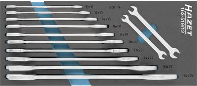 Hazet 163-519/12 Doppel-Maulschlüssel-Satz (163-519/12)