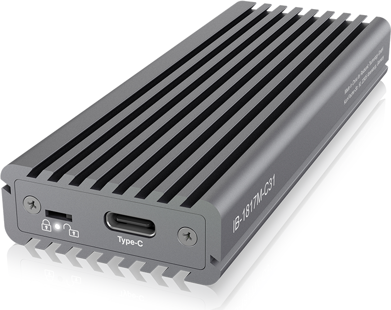 ICY BOX IB-1817M-C31 M.2 NVMe USB 3.1 Gen 2 Grau, Anthrazit