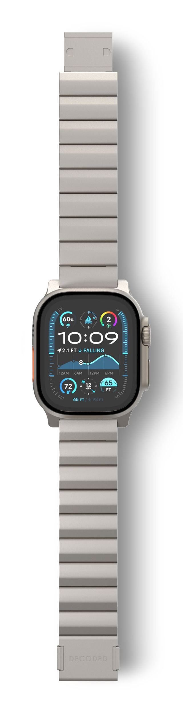 Decoded Traction Band für Apple Watch Ultra 1 & 2 Titan