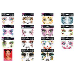 HERMA Face Art Sticker Gesichter "Marienkäfer" Motivsticker für das Gesicht, dermatologisch getestet, - 1 Stück (15314)