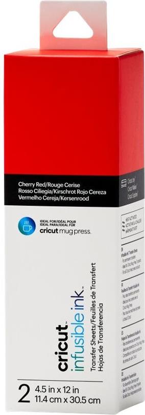 Cricut Infusible Ink Transferpapier 114 x 305 mm 2 Blätter Kirschrot
