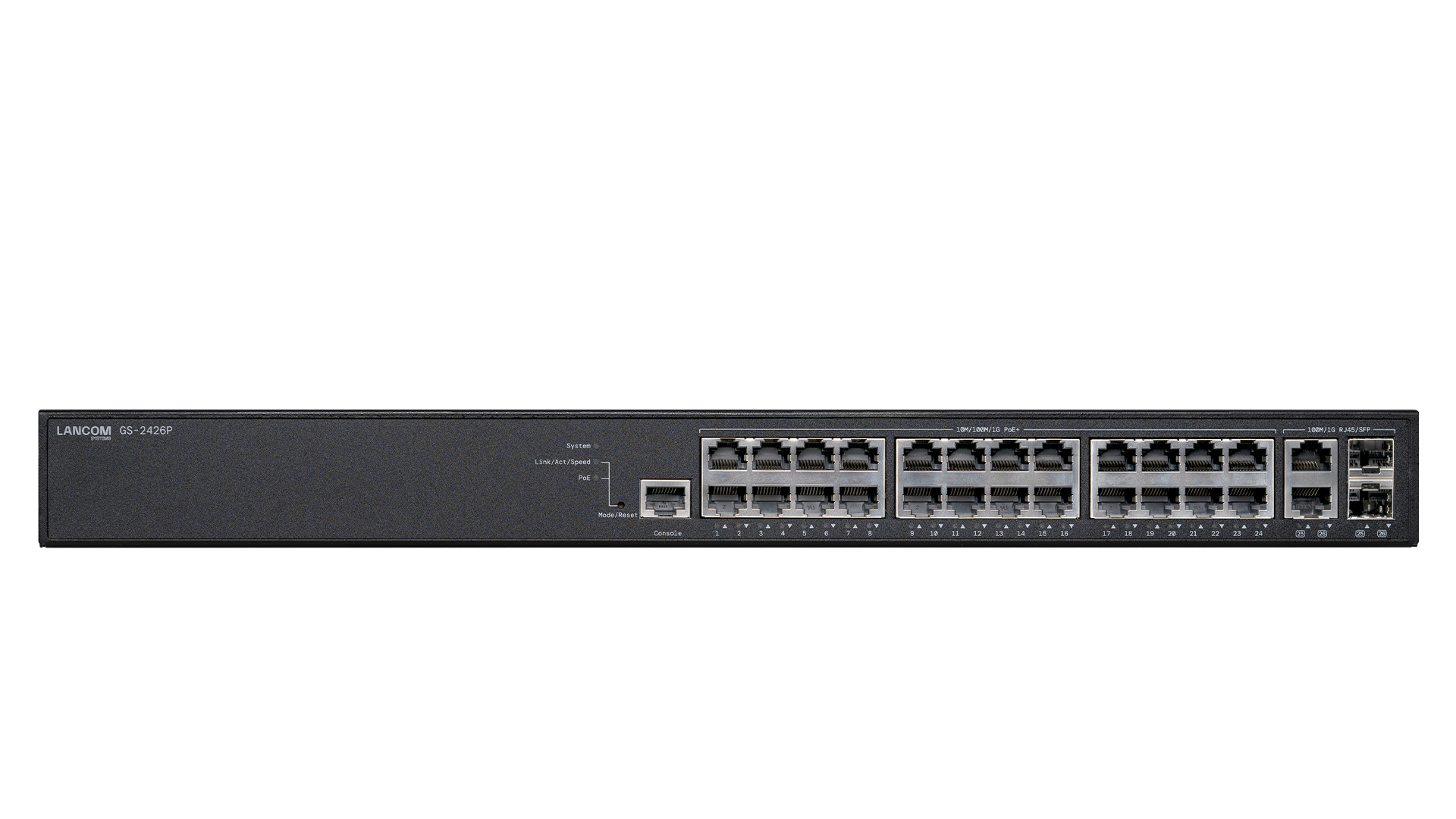 LANCOM GS-2426P Managed Gigabit Ethernet Switch PoE+ Schwarz