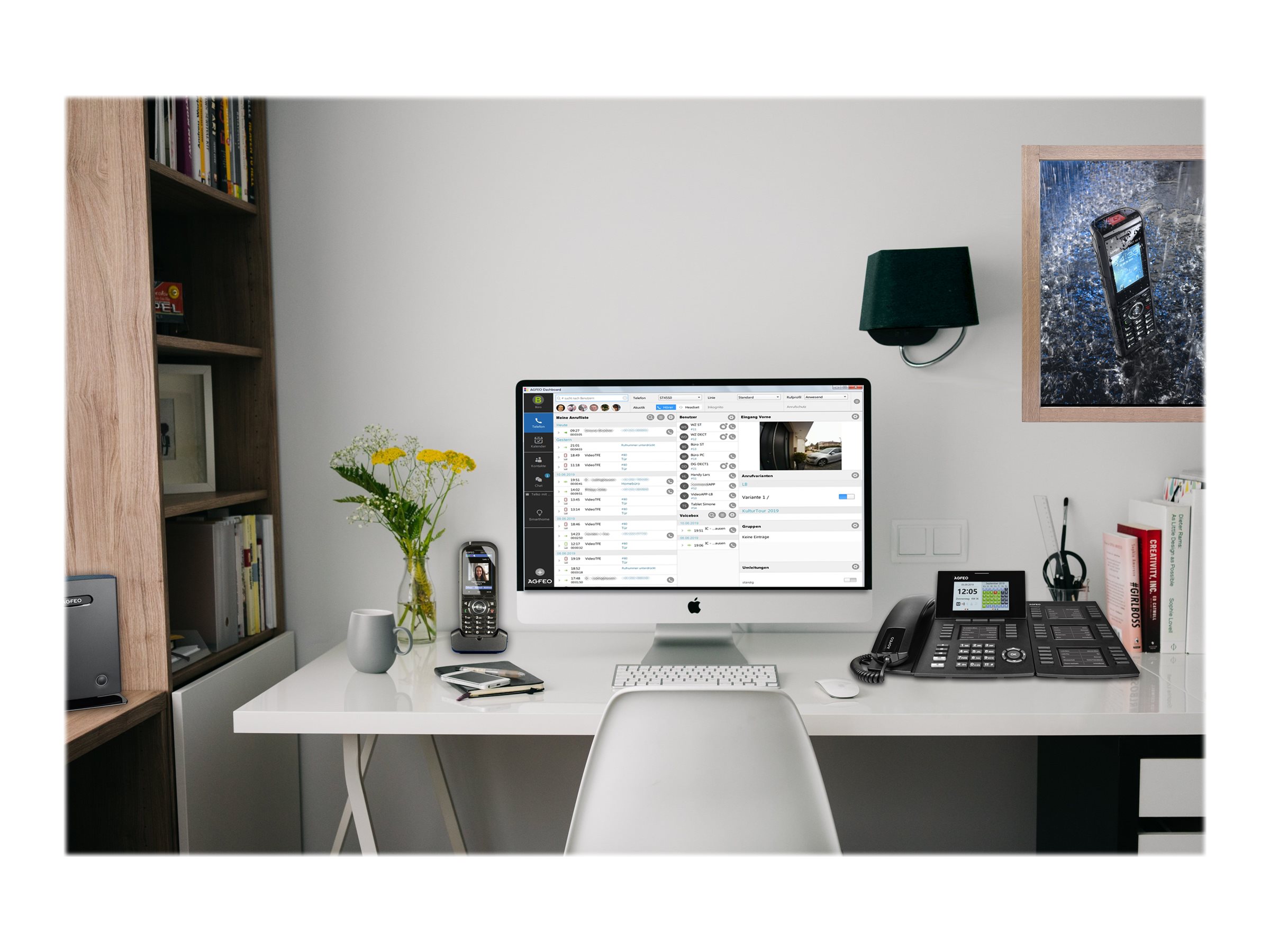 AGFEO DECT 70 IP Schnurloses Erweiterungshandgerät Bluetooth DECT Schwarz