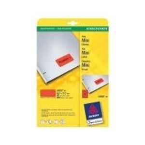 Avery - Etiketten - Rot - A4 (210 x 297 mm) - 20 Stck. 48) (L6038-20) - Avery - Etiketten - Rot - A4 (210 x 297 mm) - 20 Stck. 48) (L6038-20)