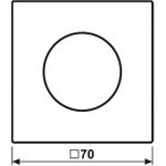 Jung Abdeckung mit Drehknopf Duroplast, Serie LS 1740 SW (LS1740SW)