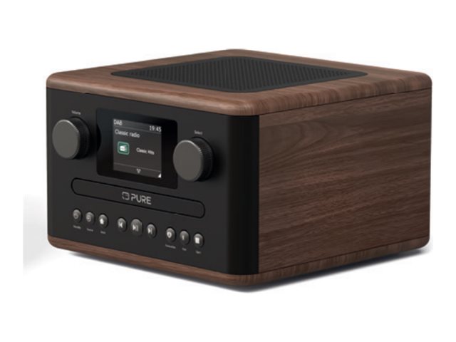 Pure Acoustics Classic C-D4 DAB+ FM Internet Digitalradio Coffee Brown/Walnut