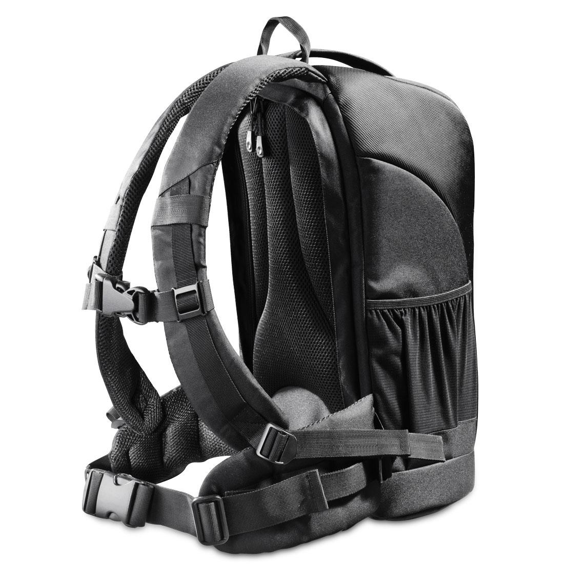 Walimex Mantona Trekking DSLR-Kamerarucksack mit Regenschutz Schwarz