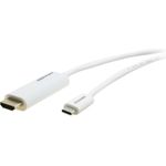 Kramer Electronics C-USBC/HM-10 HDMI-Kabel 3,04 m HDMI Typ A (Standard) USB Typ-C Weiß (99-97211110)