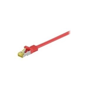 Wentronic GoobayCat.7 Rohkabel Patchkabel, S/FTP (PiMF), Rot, 15 m - LSZH halogenfrei, Kupfer, RJ45 Stecker (91652)