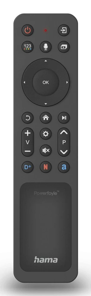 Hama 00221058 Bluetooth-Fernbedienung für Samsung Smart-TV Solar Schwarz