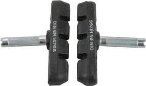 FISCHER Fahrrad-Bremsschuhe, V-Bremse, klemmbar für Alu- und Stahlfelgen, nach DIN EN 14766 - 1 Stück (85189)