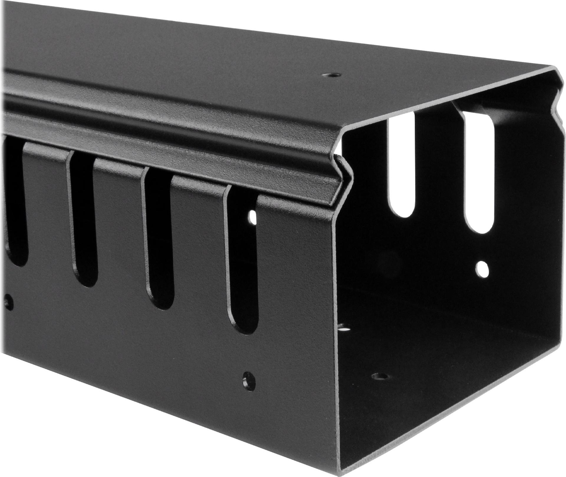 StarTech.com Vertikaler Kabelordner mit Finger Duct 0U 1,8 m 40U Schwarz