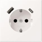 Jung SCHUKO Steckdose mit USB Typ AC LS1520-15CAWWM (LS1520-15CAWWM)