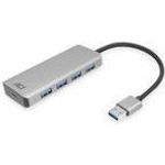 ACT AC6121 Schnittstellen-Hub USB 3.2 Gen 1 (3.1 Gen 1) Type-A 5000 Mbit/s Aluminium (AC6121)