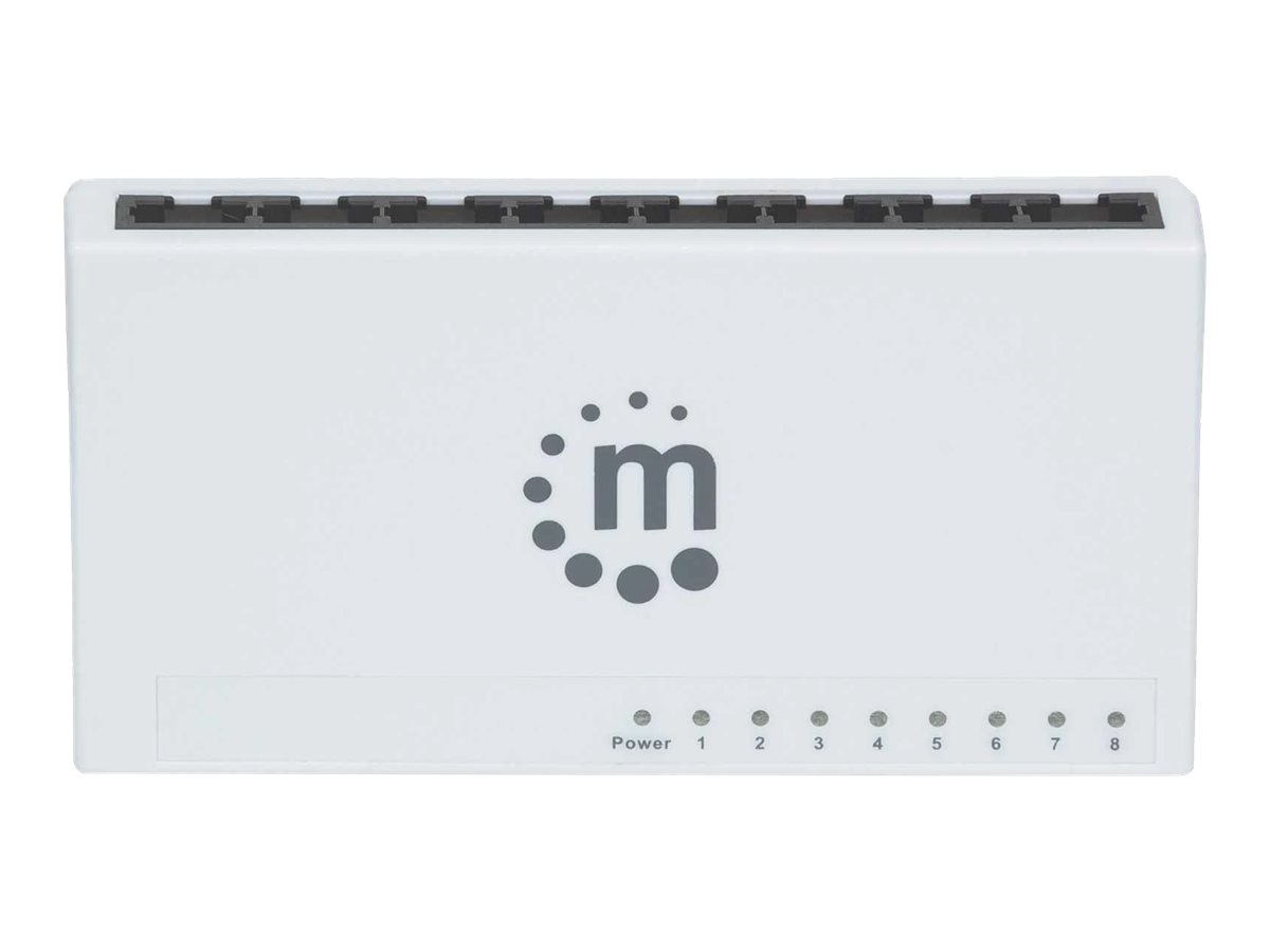 Manhattan 8-Port Fast Ethernet Switch 8 x 10/100 Weiß