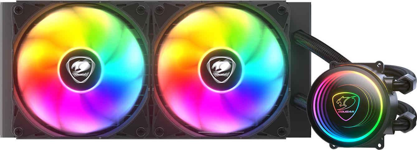 Cougar CPU Wasserkühlung Poseidon Elite 240 ARGB Schwarz (CGR-PSDELRGB-B-240)