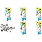 Rapid Blindnietmuttern M6, aus Stahl, in Schachtel verchromte Oberfläche, Klemmbereich: 0,5 (5000673)