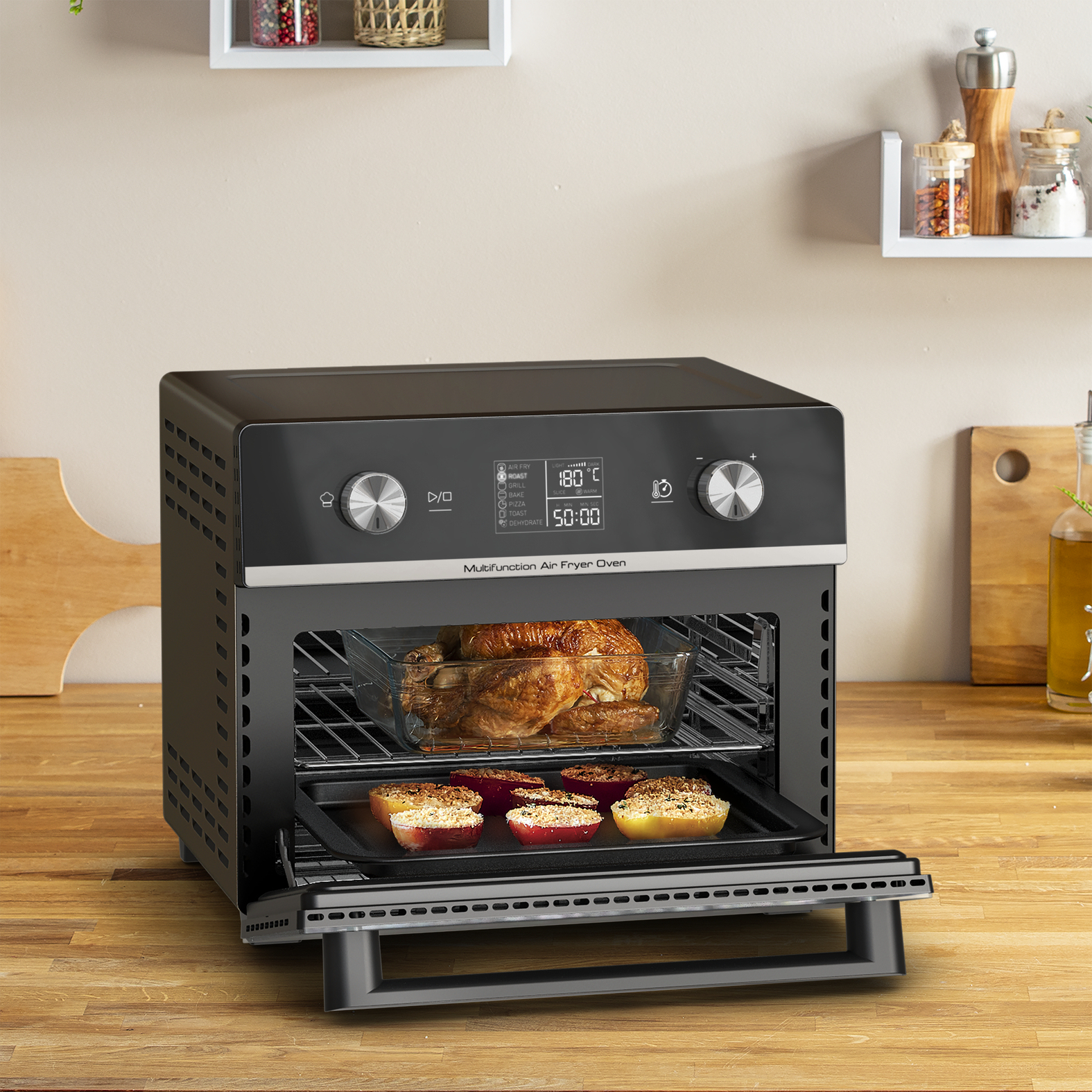 Tefal Easy Fry Air Fryer Oven FW605810 20L Schwarz/Silber