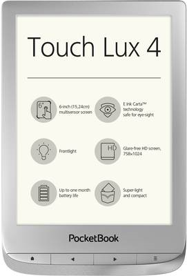 PocketBook Touch Lux 4 - silver (PB627-S-WW)