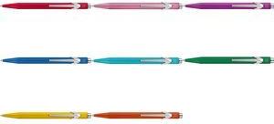 CARAN D'ACHE Druckkugelschreiber 849 Colormat-X, orange Strichstärke: M, Strichfarbe: blau, sechseckiger Schaft - 1 Stück (849.276)