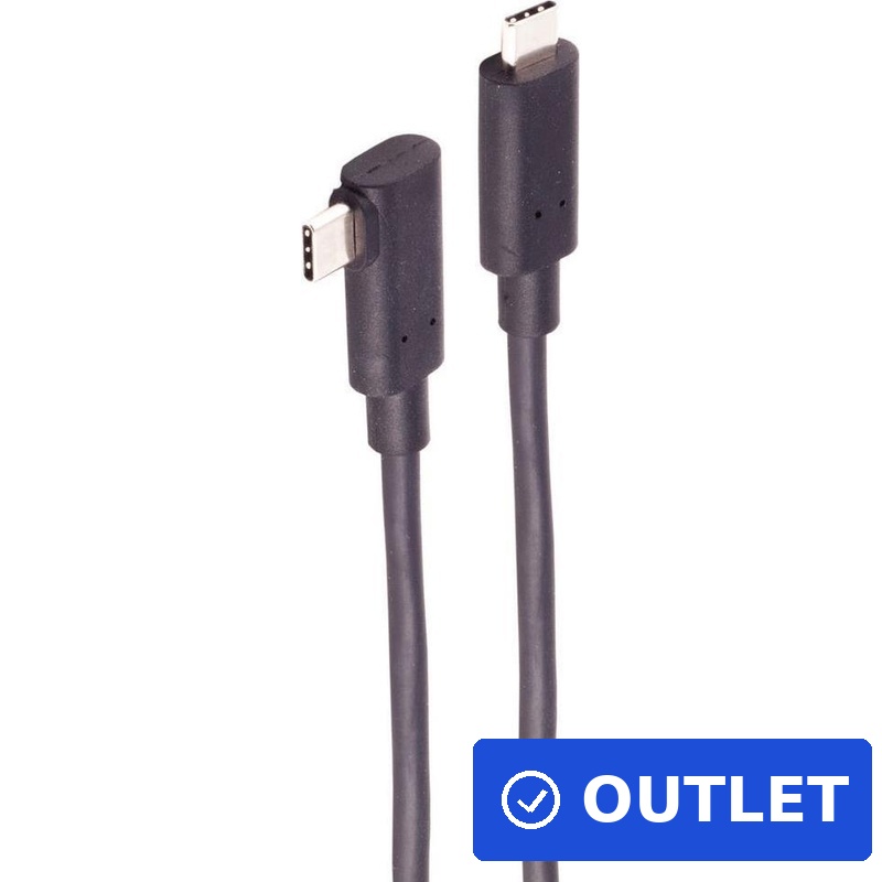 shiverpeaks ®-BASIC-S--USB-C Verbindungskabel, USB Kabel Typ-C Stecker auf Typ C Stecker, 3.2 Gen 2x2, 100W, 0,25m (BS30-42075) (geöffnet)