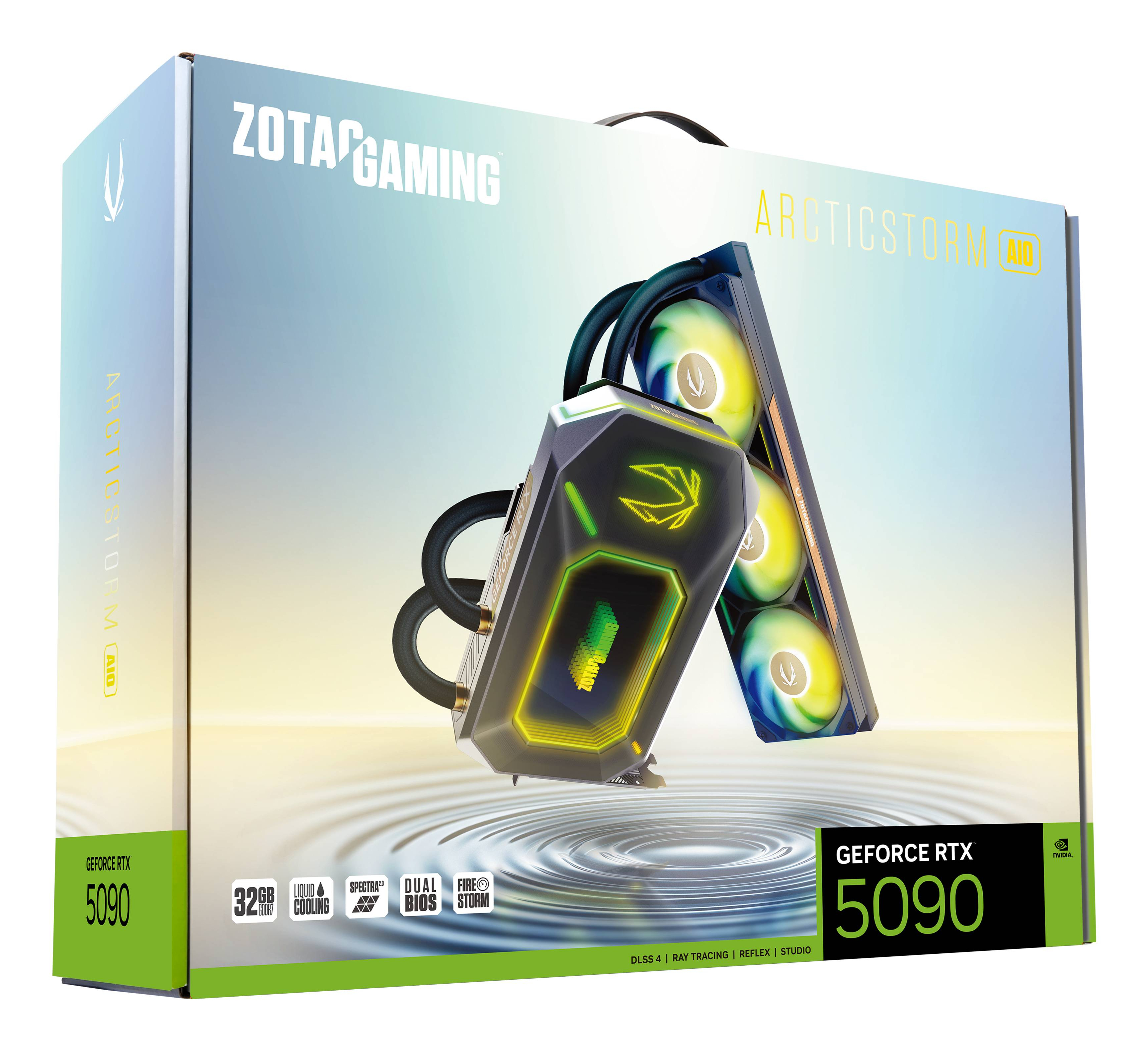ZOTAC GAMING ARCTICSTORM AIO GeForce RTX 5090 32 GB GDDR7 Grau