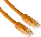 ACT Orange 5 meter U/UTP CAT6 patch cable with RJ45 connectors CAT6 U/UTP ORANGE 5.00M (IB1505)