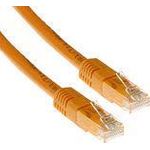 ACT Orange 5 meter U/UTP CAT6 patch cable with RJ45 connectors CAT6 U/UTP ORANGE 5.00M (IB1505)