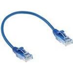 ACT Blue 2 meter LSZH U/UTP CAT6 datacenter slimline patch cable with RJ45 connectors CAT6 U/UTP SLIMLINE BU 2.00M (DC9602)