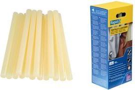 Rapid Klebepatrone Textil & Leder, 12 mm Durchmesser, lang Farbe: gelblich, perfekt für Textilien, Stoffe, Leder, - 1 Stück (5001419)