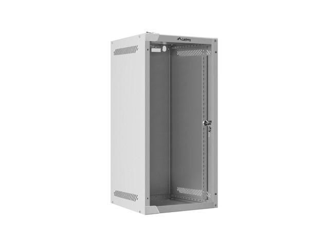 Lanberg WF10-2312-10S Wandmontiertes Regal 12U 20 kg Grau