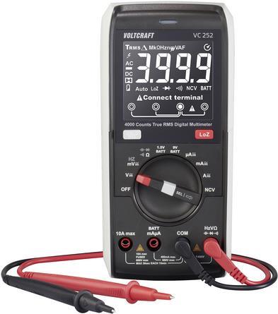 VOLTCRAFT VC252 Hand-Multimeter kalibriert (ISO) digital CAT III 600 V Anzeige (Counts): 4000 (VC-13829980)